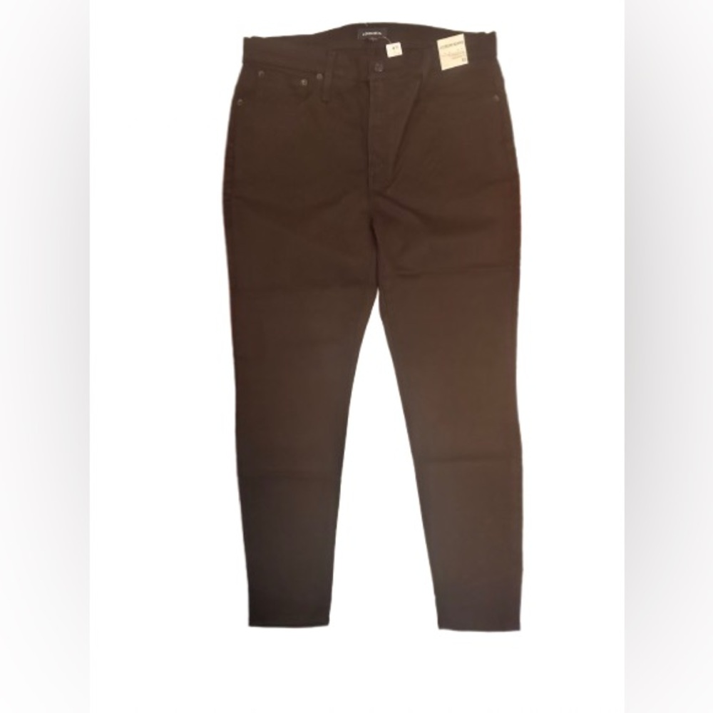 J. Crew Women’s  High-rise Toothpick Black Denim